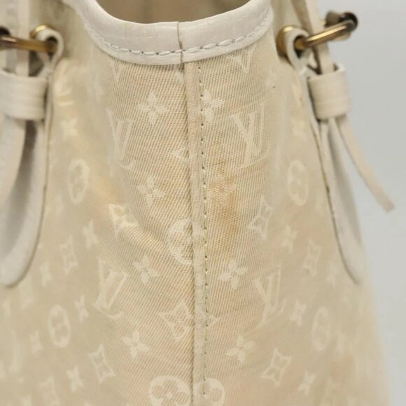 LOUIS VUITTON Monogram Mini Lin Bucket PM Shoulder Bag Dunne M95316 Auth 122741 - Picture 6 of 15